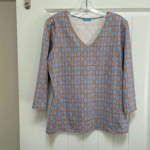 J. McLaughlin Catalina Cloth circles top